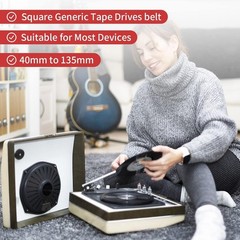 Cassette Recorder Rubber Belts – 50 Count (40-135MM) for Effective Maintenance