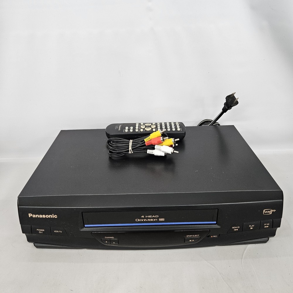 Panasonic Omnivision Blue Line VHS/ VCR Plus Player PV-V4020 w/ Remote Tested