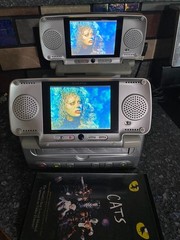 RARE Audiovox VBP3000 Video in a Bag Dual 5″ Screens + Extra Screen Bag Antenna