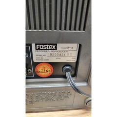 Vintage FOSTEX A-4 Reel to Reel Audio Stereo Tape Deck & Fostex 3040 Noise Red