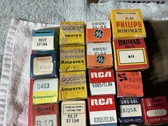 37 NOS VACUUM TUBES BRIMAR Telefunken Mullard TESLA Siemens EC92 EL805 84 ECF83