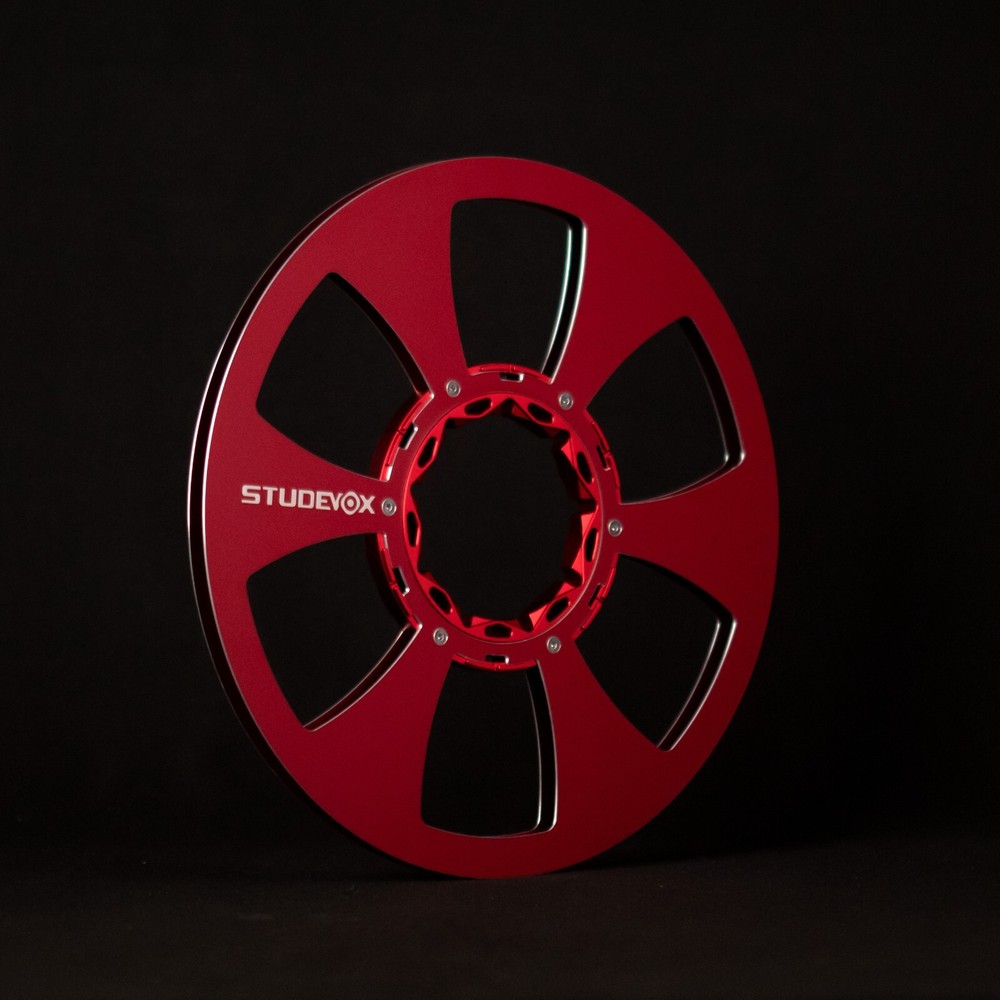 New One 10.5″ Red Aluminium Empty Tape Reels For R2R Tape Recorders