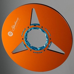 Studevox 10.5″ Polished Orange Aluminium Empty Tape Reel For Reel Tape Recorders