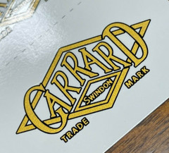 GARRARD LOGO WATER DECAL STICKER LOGO LABEL – New reproduction DIY