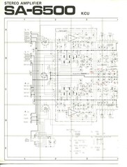 Vintage Pioneer Model SA-6500 KCU Stereo Amplifier Service Manual