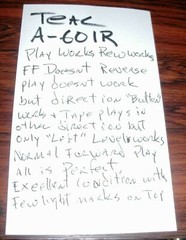 TEAC A-601R works but has few small issues! Real wood case! READ description