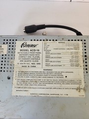 Vintage Audiovox Rampage ACD-16 AM/FM/MPX Radio Disc Player