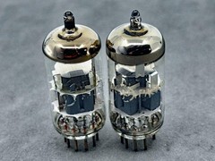 (1) Pair Amperex HP 6DJ8 ECC88 Vacuum Tubes O Getters Tests Strong Amplitrex