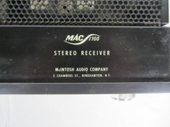 McIntosh Mac 1700 Stereo Receiver Vintage 1970s Used Powers On Garage Find