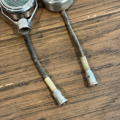 Pair Vintage Shure “Weltra” 700A Crystal Microphones Art Deco Chrome