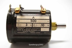 Beckman Helipot / Precision 10 Turn Potentiometer / Model A / 500 Ohm — KT2
