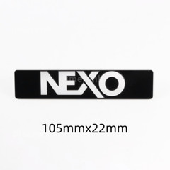 2pcs NEXO Logo Badge Aluminum Replacement Piece 105mm X 22mm