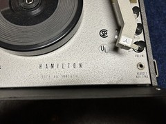 Vintage Hamilton Electronics Portable Record Player Model 922 Works GREAT