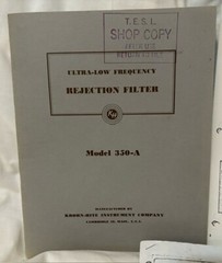 Krohn-Hite Instrument Company – Model 350-A