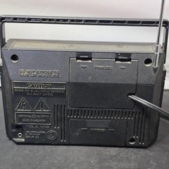 Vintage GE 7-2660D AM FM Two-Way Power Portable Radio AC DC Black Malaysia