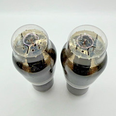 Haltron Brimar 6L6G CV1286 CV1947 EL35 KT66 NR77 smoked glass, matched pair
