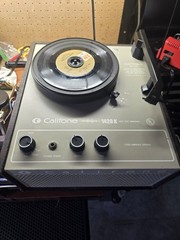 TESTED Califone 1420K Record Player Portable Vinyl Turntable. See Video