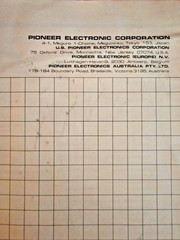 Vintage 1970s Pioneer Original Operating Instructions SA-6500 Stereo Amplifier