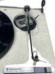 Kenwood KD-550 Direct Drive Turntable w/Infinity BlackWidow Tonearm Empire 290LT