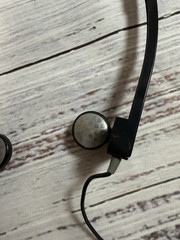 Vintage Radio Shack Nova-37 In Ear Folding Headphones with Box and Instructions