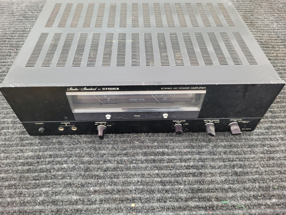 Vintage Fisher BA-6000 Studio Standard Stereo DC Power Amplifier In Working Cond