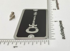 Charvel Guitar Case Logo Badge Custom Made Silver Aluminum