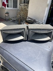 Cerwin Vega JMH-1 Hf High Frequency Drivers Aluminum Horns Rmh1000 W/ cabinets