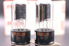 RCA 6SN7GTB Matched Pair NOS/NIB Black tall Ladder Plates matched & balanced!!!