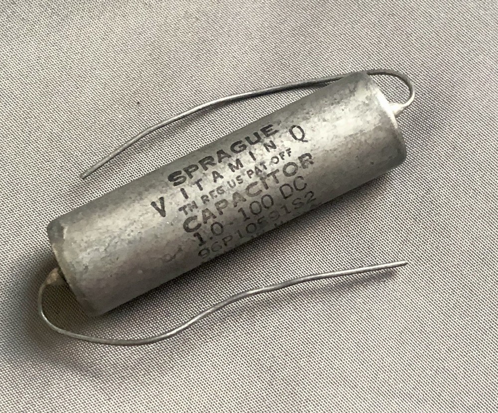 NOS Sprague 1.0 uF 100V Capacitor Vitamin Q audiophile crossover – Quan. Avail.