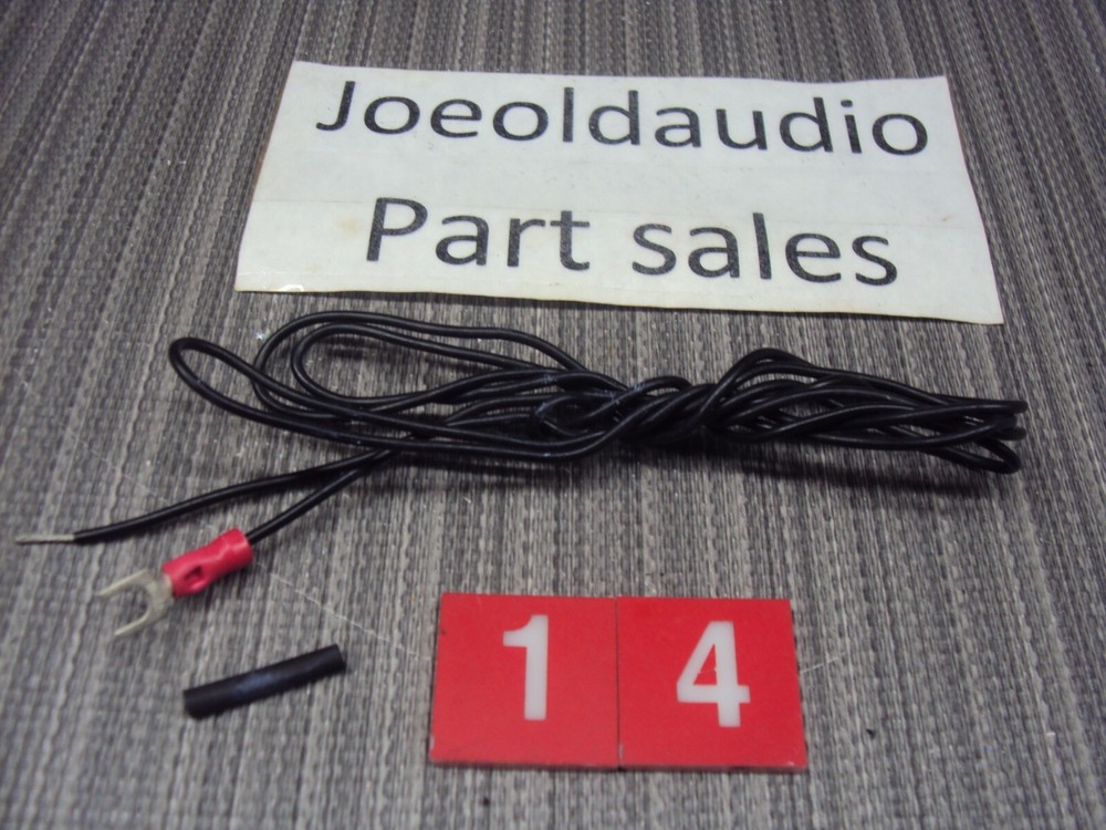 Turntable Replacement Ground Wire w/ Heat Shrink. 48 Inch. Tested.