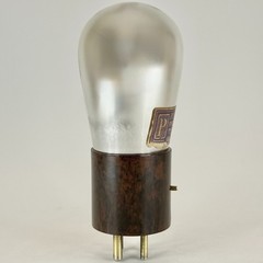 (1) Tested Perryman PA 171 Tube Type 71A Marbled Brown Bakelite Base Globe