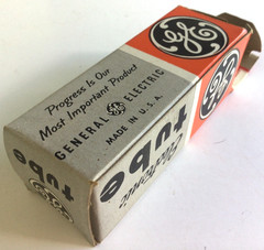 Philco 6SN7GTB Vacuum Tube Vtg NOS Tested Good in GE Box