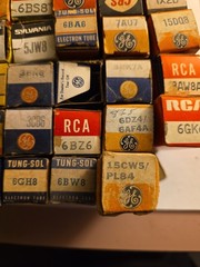 Lot of 40 GE Rca Philco Sylvania Raythoeon WESTINGHOUSE Vacuum TUBES