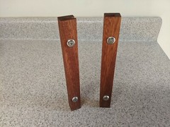 Pioneer RT-707 Side Rails, Solid MAHOGANY fits RT-701 too Cheeks Beautiful