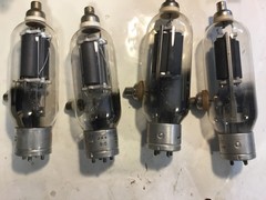 quad rca/amperex jan 810 tube lot , continuity tested good