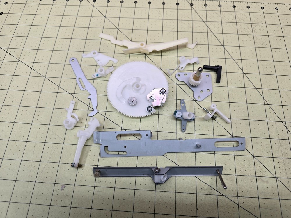 Pioneer PL-990 Turntable Parts – Cam Gear, Misc Control Arms, Spindle