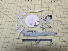 Pioneer PL-990 Turntable Parts – Cam Gear, Misc Control Arms, Spindle