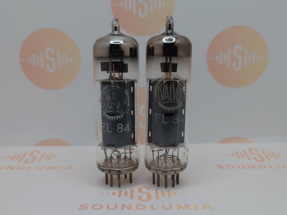 2x Philips EL84 6BQ5 – Valvo Label – Heerlen, NL ’70 KM4 – Near NOS