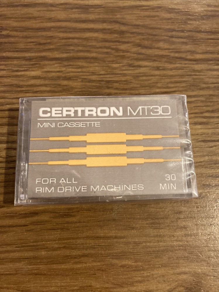 Certron MT30 Mini Casette For Rim Drive Machines 30 Minutes NEW Sealed