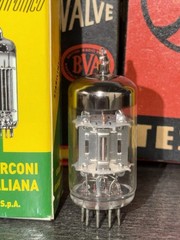 Marconi Silver Plate ECC83 12AX7 Tube Tested EX+ Gm/Emissions E83CC Like Mazda
