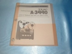 TEAC A-3440 REEL TO REEL OWNERS MANUAL FREE SAME DAY SHIPPING