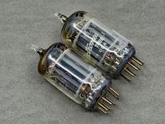 (2) GE 12AX7 ECC83 Tubes Gray Plates Horseshoe Getters Tests Strong Amplitrex