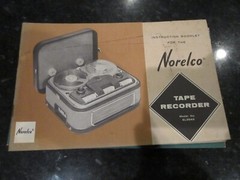 LOT OF 9 VINTAGE NORELCO TAPE RECORDER OWNER’S MANUALS CATALOGS ALL MODELS- BNZ