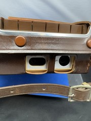 Audiotronics Classette 141 Solid State Japan Brown W/ Leather Case Tested Works