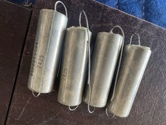 Vintage Sprague Vitamin Q .68uF 300V PIO Capacitors 96P68493S4 Lot of 4