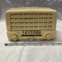 Vintage 1900s DeWald JD-519 AM Tube Radio (Still Turns On)