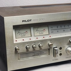 VTG 1970s Pilot Model 2010 Stereo Receiver 8-Track Player Recorder Works – Read