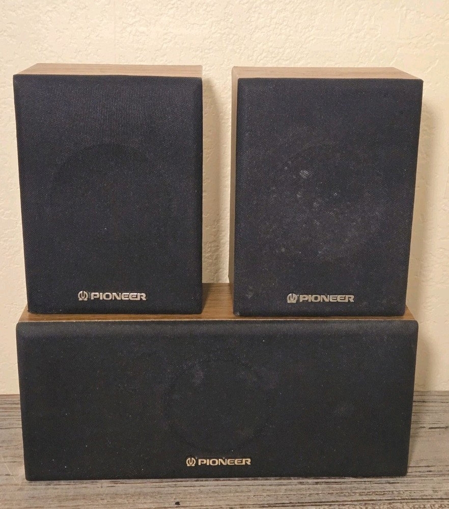 Vintage Pioneer Surround Speakers CS-X380-Q /CS-C180-Q Working