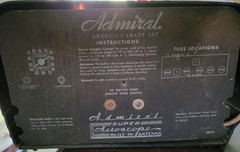 Classic WORKING Vintage Admiral 7T10 Radio Bakelite Black SUPER AEROSCOPE 1947
