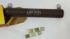 Vintage Resistor 50 Watts Ohmite 2000 Ohms 0407 Vitreous Enameled